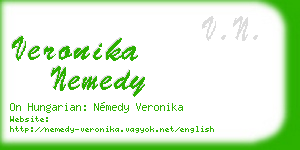 veronika nemedy business card
