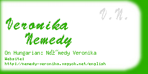 veronika nemedy business card